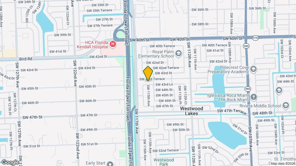 11501 SW 43rd Ln Map and Location Details