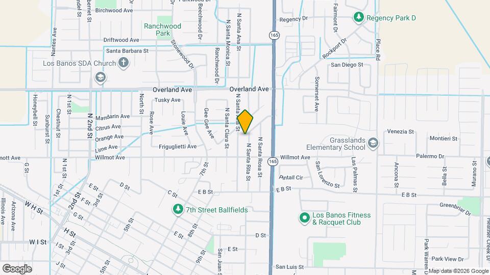 237 N Santa Rita St Map and Location Details