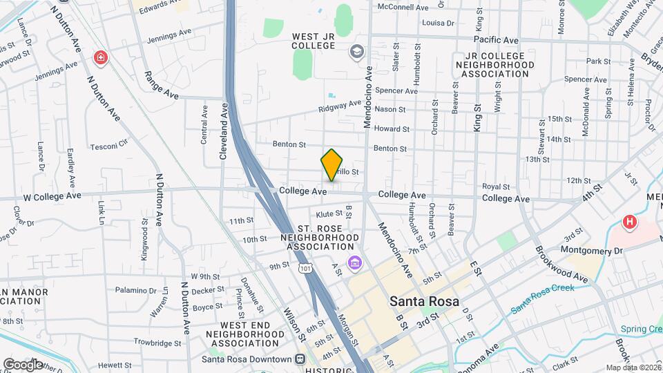 415 College Ave Map and Location Details