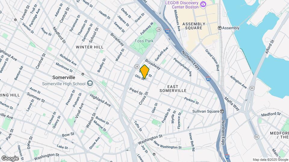 14 Otis St, Unit 1 Map and Location Details