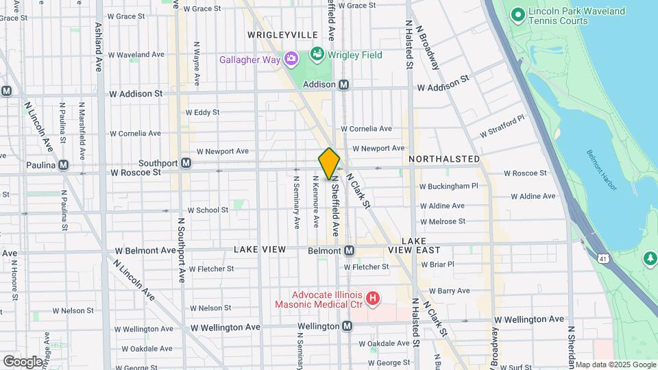 3336 N Sheffield Ave Map and Location Details