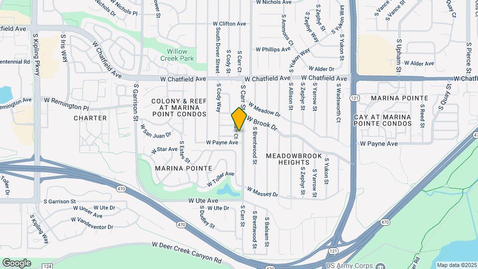 8514 S Carr Ct Map and Location Details