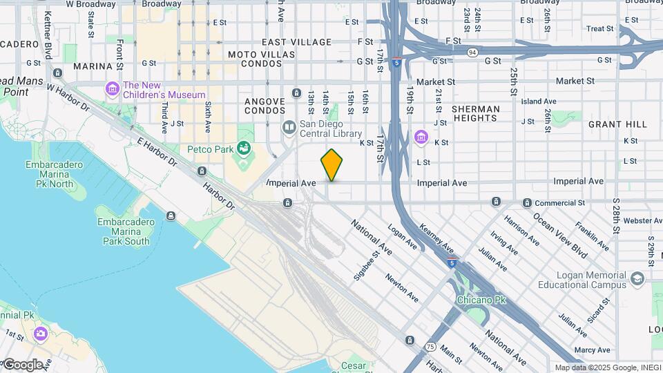 1401 Imperial Ave Mapa y Detalles de la Ubicación