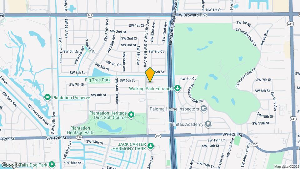 5361 SW 7th St Map and Location Details