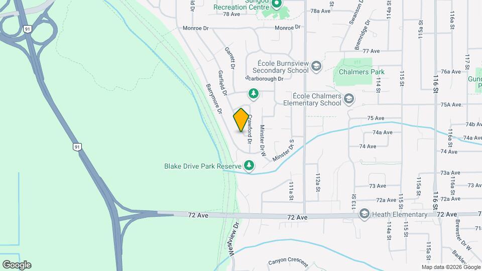 7437 Garfield Dr Map and Location Details