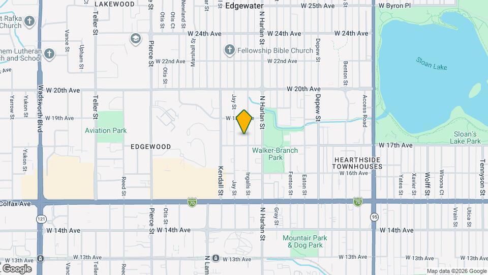 1717 Ingalls St Map and Location Details