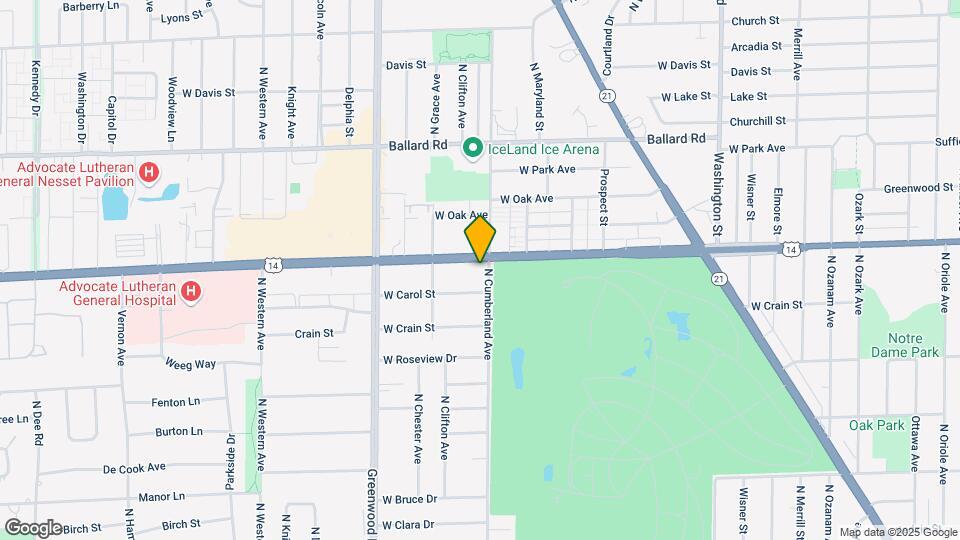 8401 W Dempster St Map and Location Details