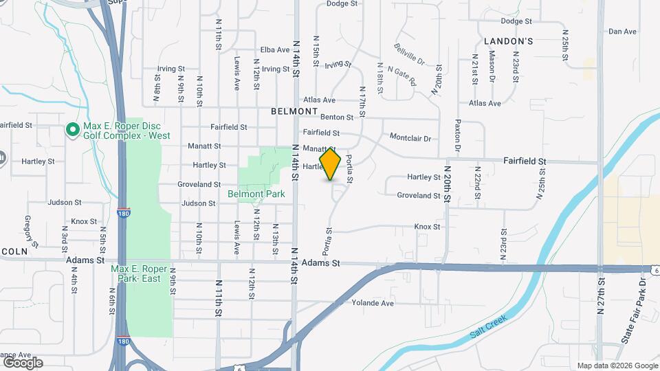 3421 Portia St Map and Location Details