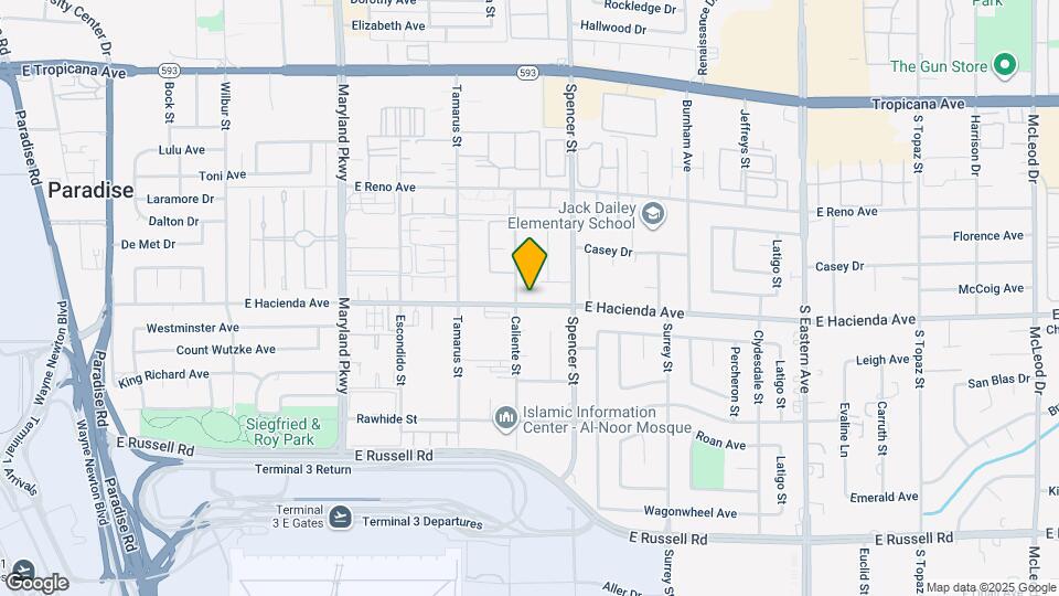 1678 E Hacienda Ave Map and Location Details