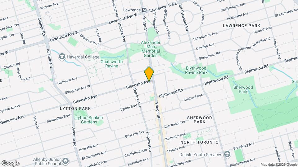 3 Glencairn Ave Map and Location Details