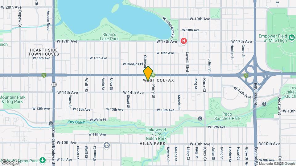 1460 Quitman St Map and Location Details