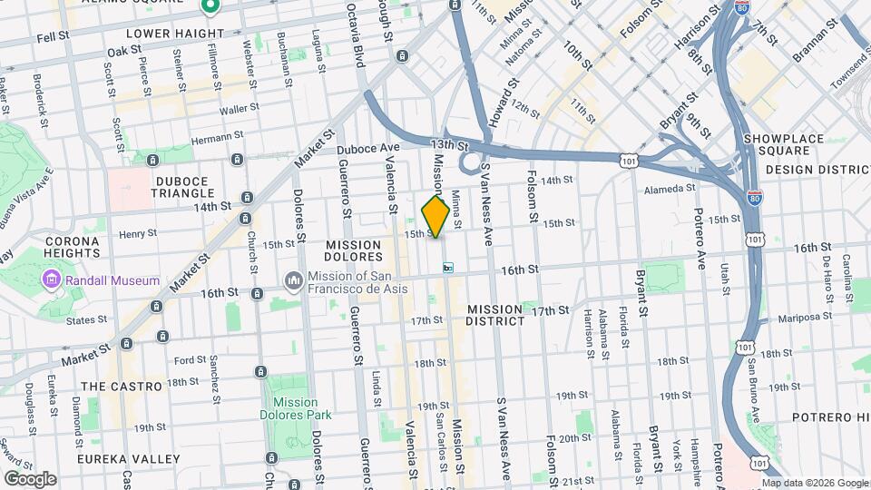 1930 Mission St Map and Location Details