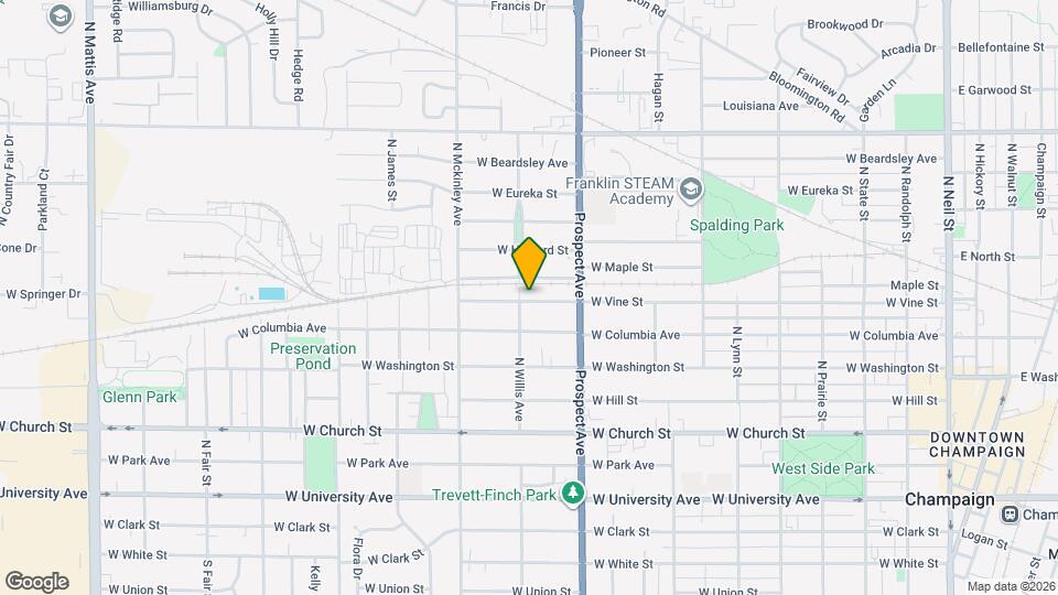 922 W Vine St Map and Location Details