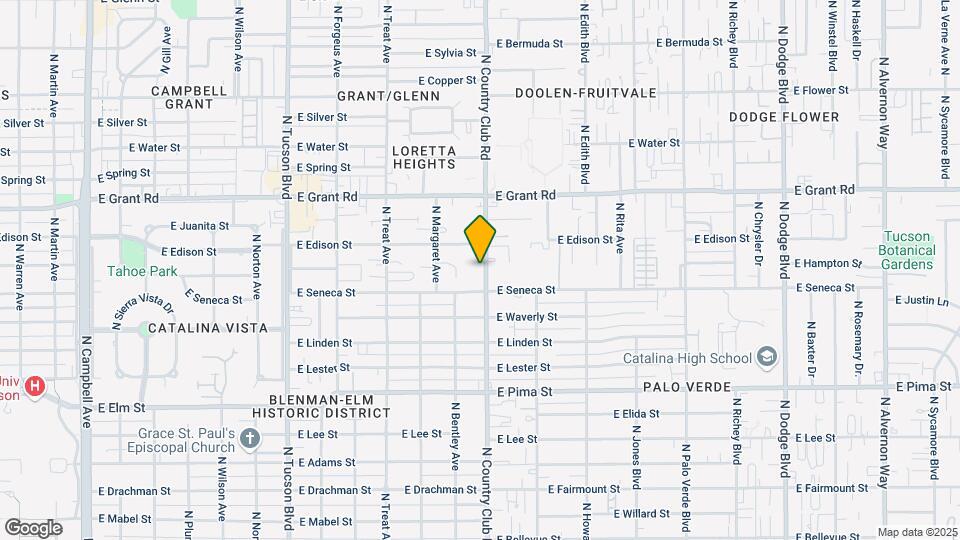 2121 N Country Club Rd Mapa y Detalles de la Ubicación