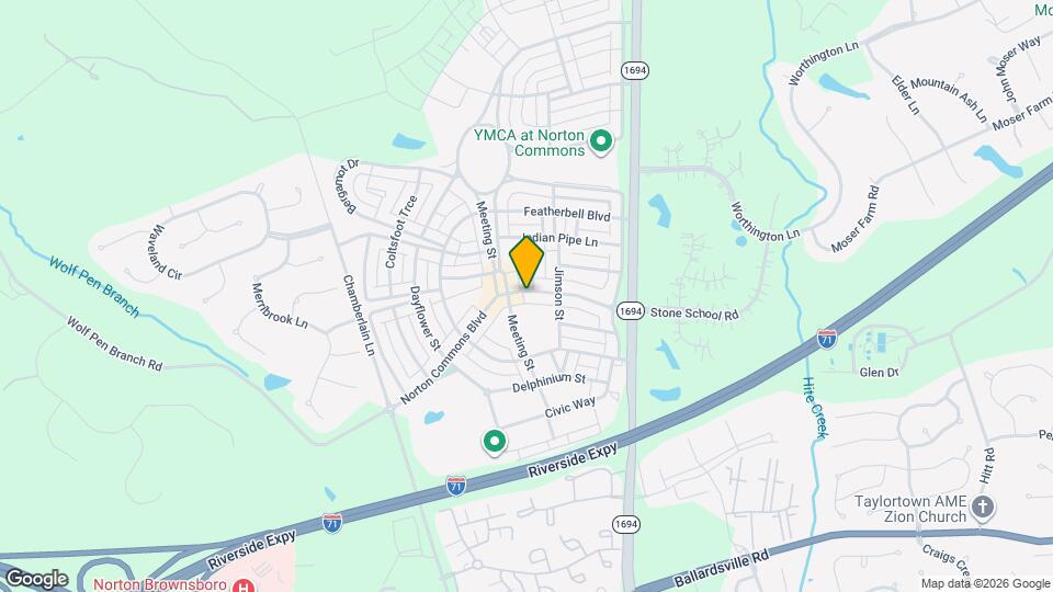 9438 Norton Commons Blvd Mapa y Detalles de la Ubicación
