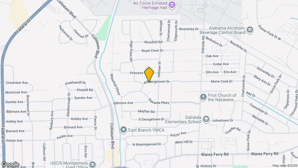 3560 N Georgetown Dr Map and Location Details