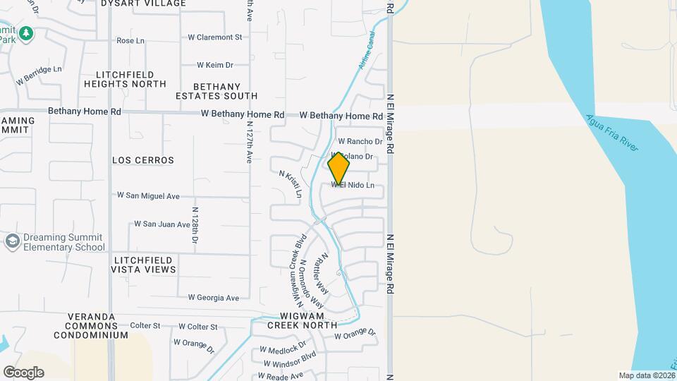 12447 W El Nido Ln Map and Location Details