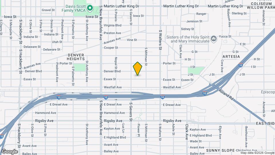 1121 Essex St Map and Location Details