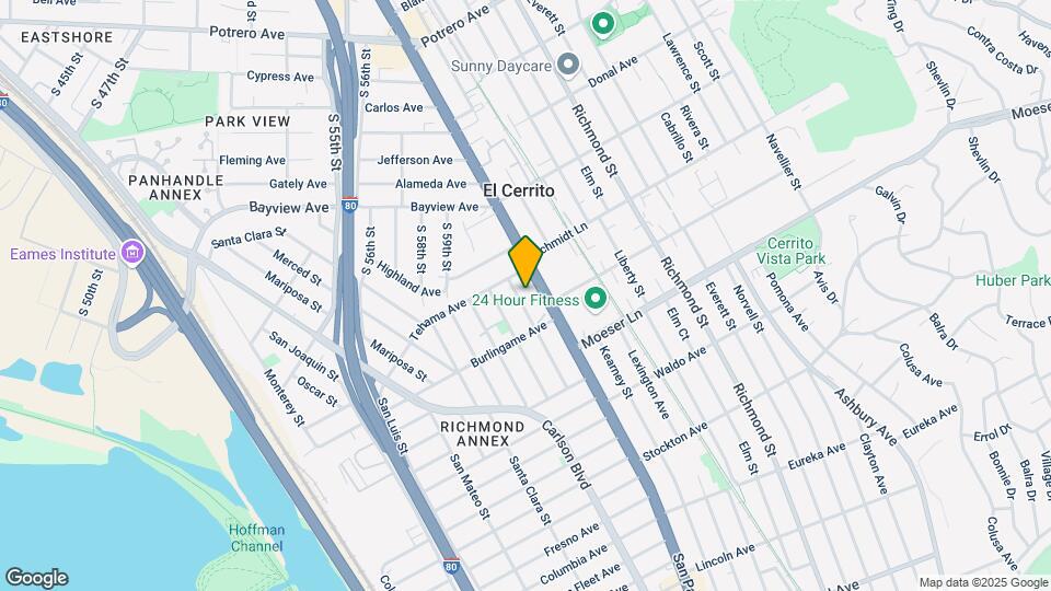 1640 San Benito St Map and Location Details