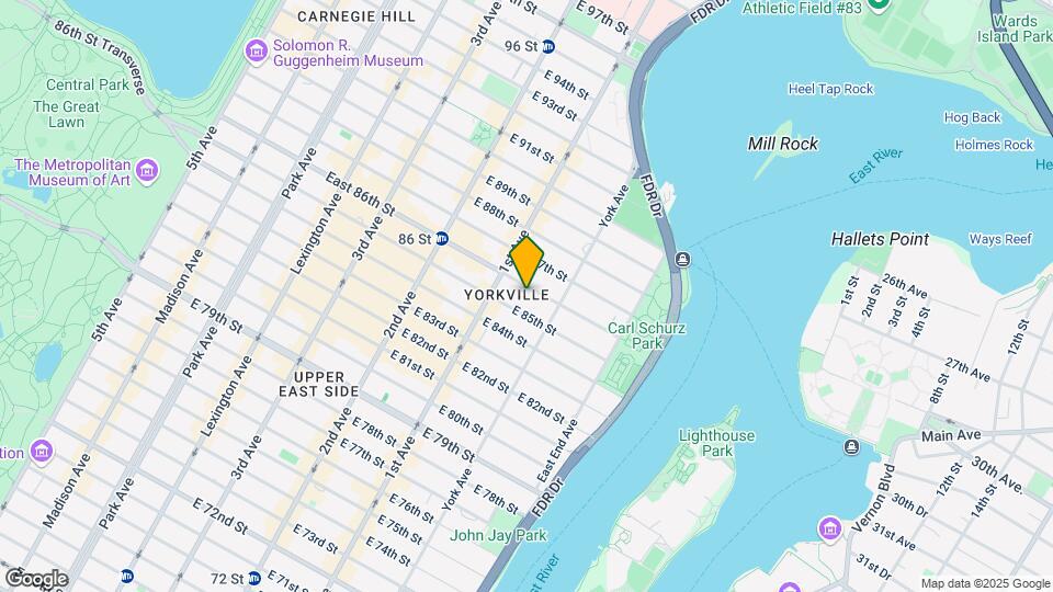 430 E 86th St Mapa y Detalles de la Ubicación