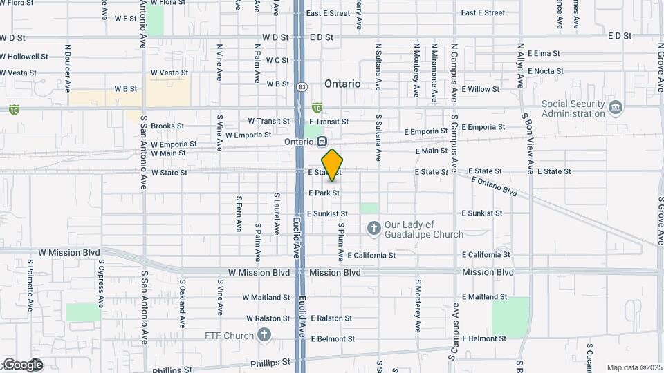 213 E Park St Map and Location Details