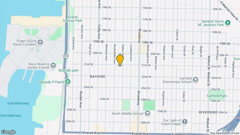 2106 Oakes Ave Map and Location Details