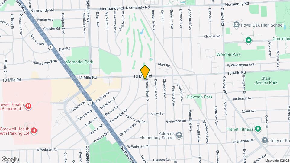 3221 Shenandoah Dr Map and Location Details