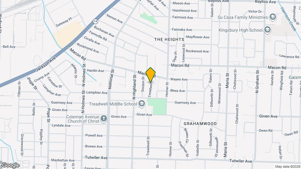 1053 Treadwell St Mapa y Detalles de la Ubicación