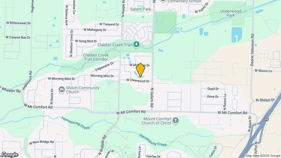 3522 W Clearwood Dr Map and Location Details