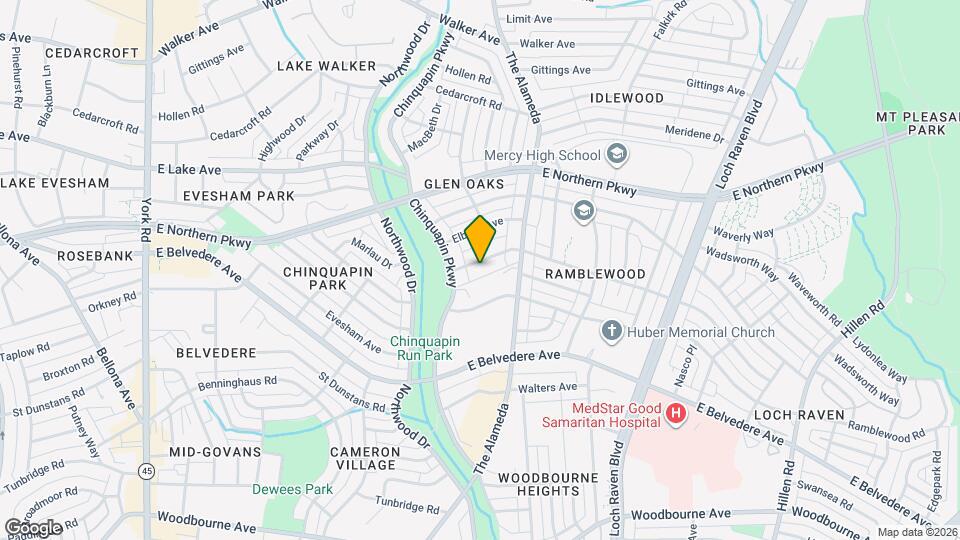 1111 Gleneagle Rd Map and Location Details