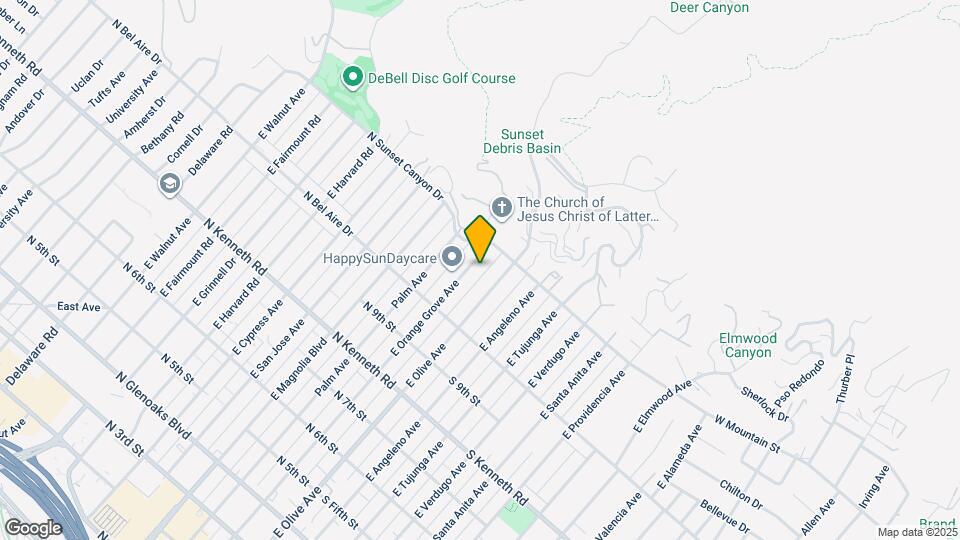 1056 E Orange Grove Ave Map and Location Details