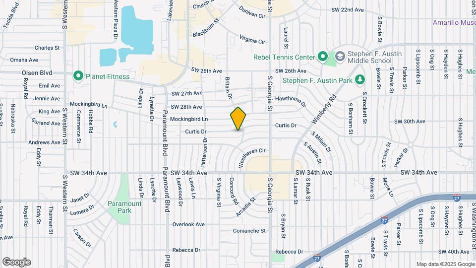 3003 Curtis Dr-Unit -A Map and Location Details
