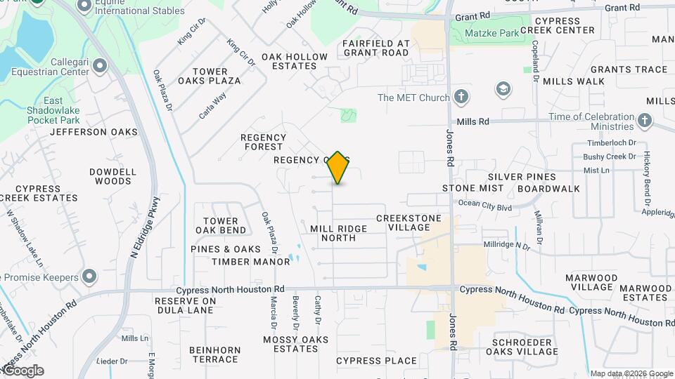 12614 Mill Ridge Dr Map and Location Details