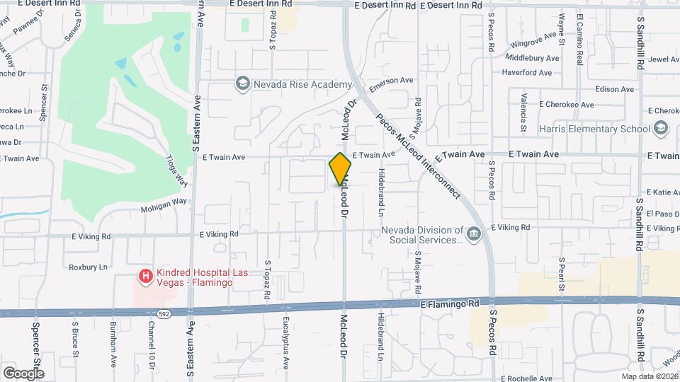 3791 McLeod Dr Map and Location Details