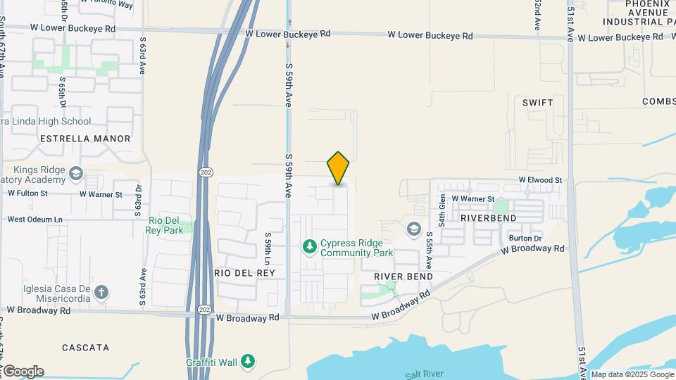 3637 S 57th Ln Map and Location Details