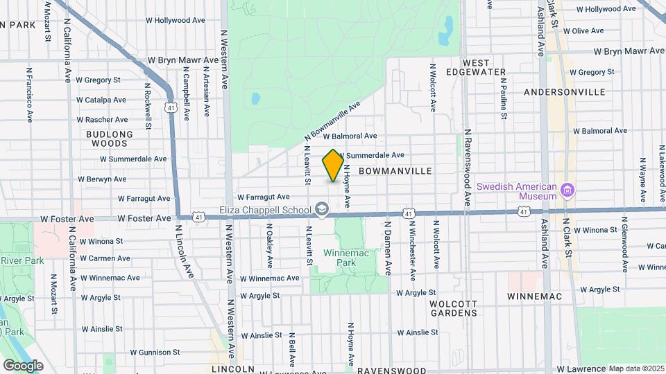 2104-2120 W Farragut Ave Mapa y Detalles de la Ubicación