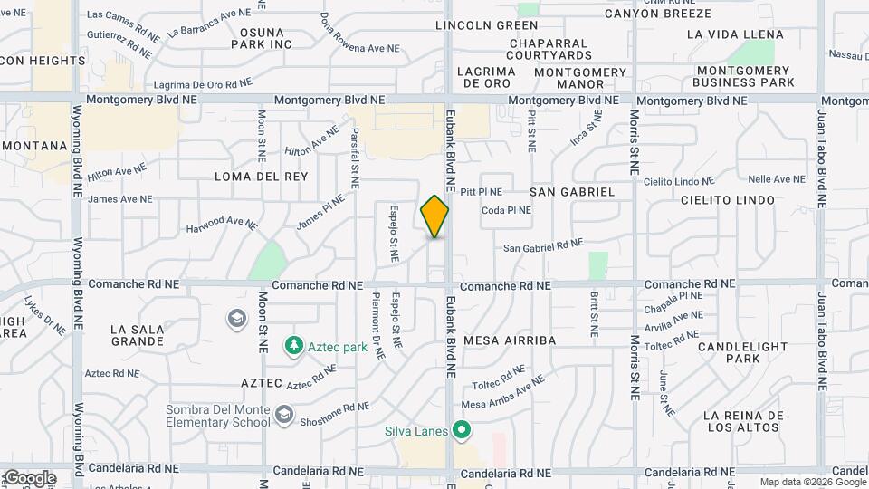 9620 San Gabriel Rd NE Map and Location Details