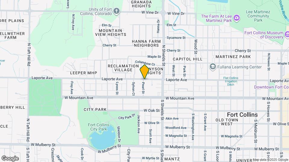 1151 Laporte Ave Map and Location Details