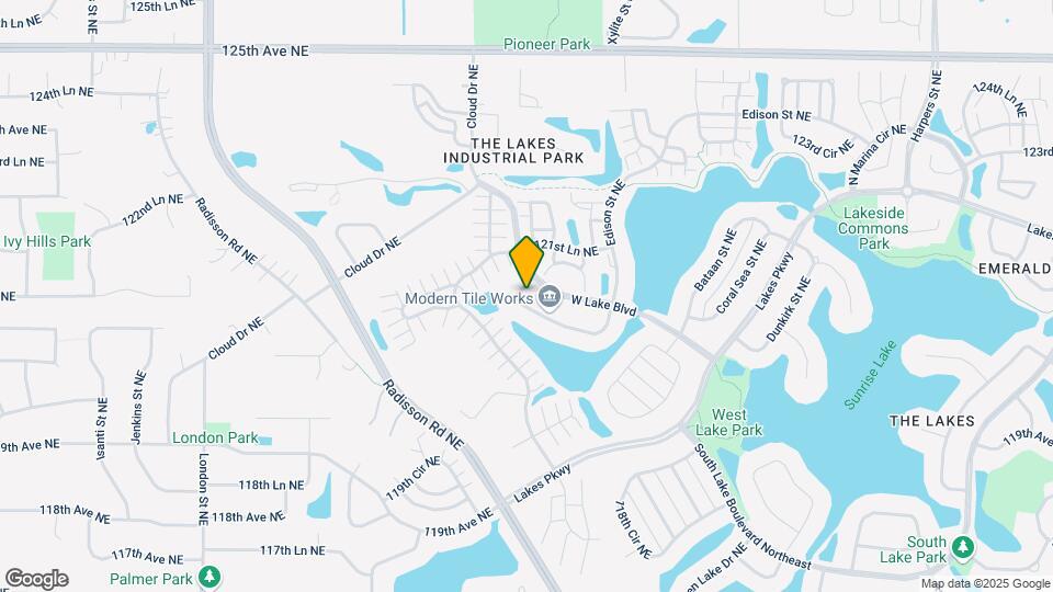 12101 Waconia Cir NE Map and Location Details