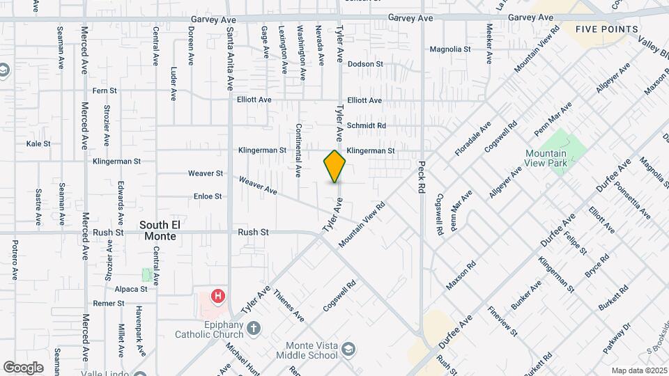 2151-2157 Tyler Ave Mapa y Detalles de la Ubicación