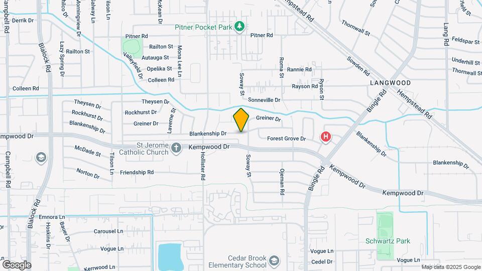 8709 Blankenship Dr Map and Location Details