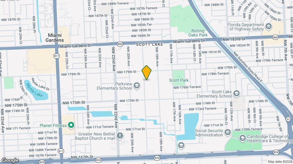 17725 NW 19th Ave Map and Location Details