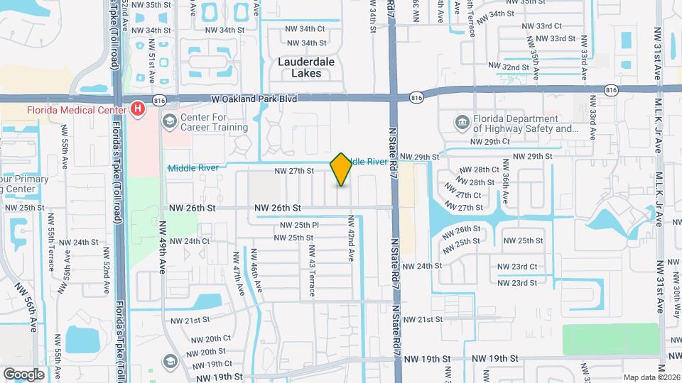 2630 NW 42nd Terrace Map and Location Details