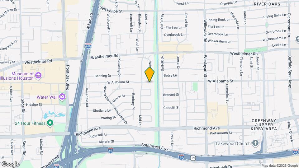 4213 W Alabama St Map and Location Details