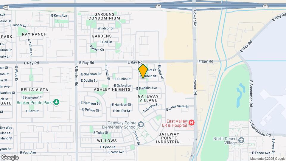4456 E Oxford Ln Map and Location Details