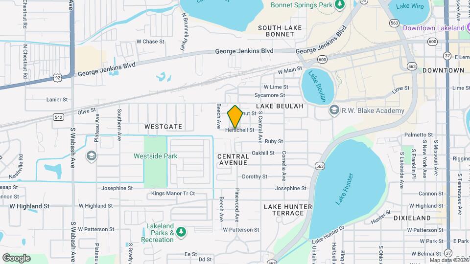 1308 Herschell St Map and Location Details