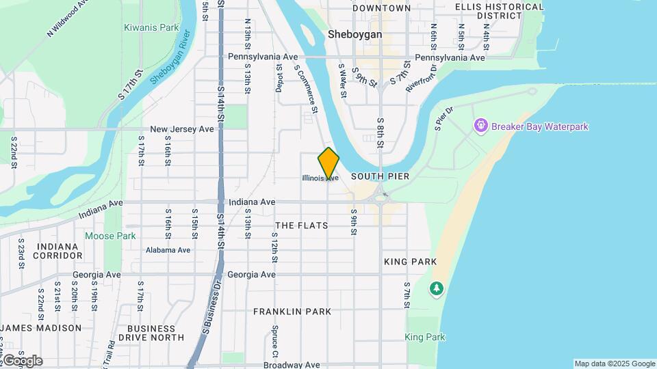 Berkshire Sheboygan Riverfront Map and Location Details