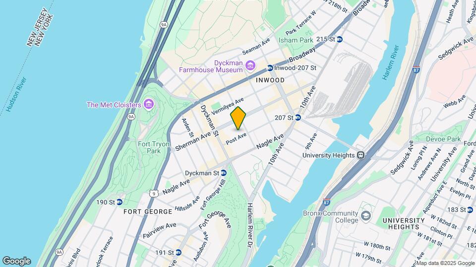 34 Post Avenue Mapa y Detalles de la Ubicación