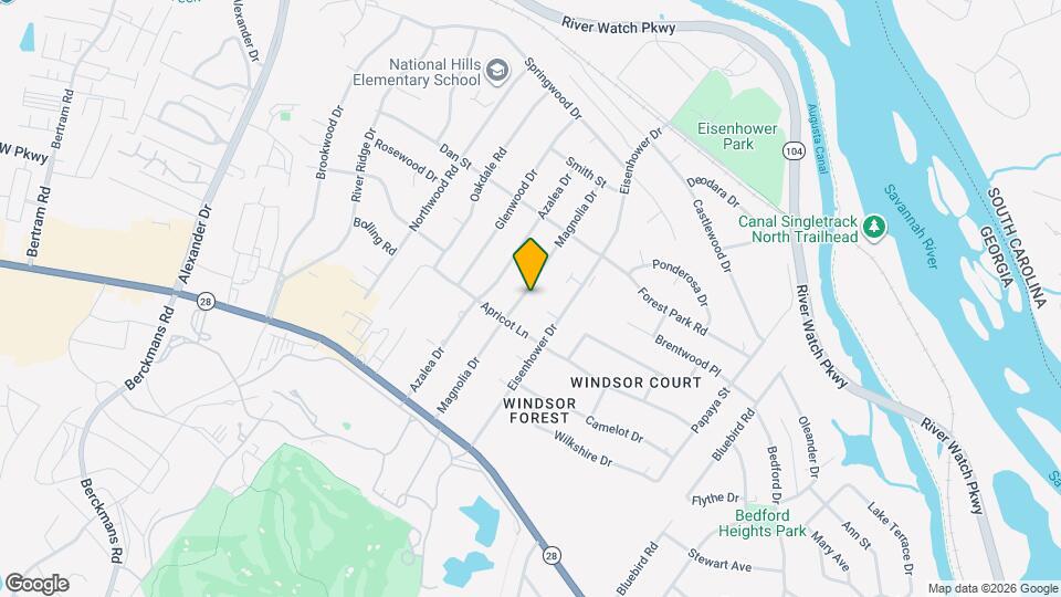 1108 Magnolia Dr Map and Location Details