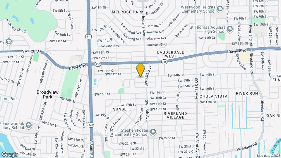 3524 SW 14th St Map and Location Details